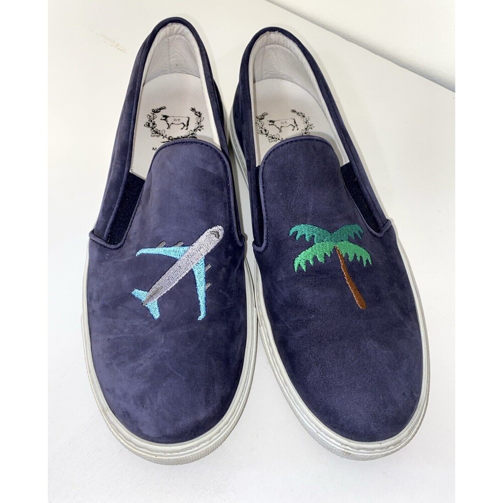 Del Toro Women’s Sneakers Travel Theme Size 9 Airplane Palm Tree